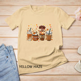 Schnoodle Fall Coffee Pumpkin Spice Latte Iced Autumn Sweatshirt T-Shirt