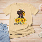 Schnoodle Mom Sunflower Dog Mom Women Tank Top T-shirt