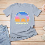 Schnoodle Vintage Sunset Dog T-Shirt