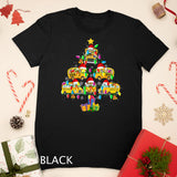 School Bus Christmas Tree Funny Santa Bus Driver Gifts T-Shirt