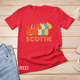 Scottie Scottish Terrier Dog Breed Vintage Look Silhouette T-Shirt