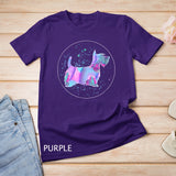 Scottish Terrier Art Watercolor Dog Aquarelle T-Shirt