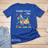 Scottish Terrier For Autism Awareness T-Shirt Dog Lover T-Shirt