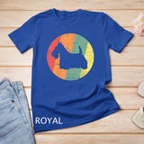 Scottish Terrier TShirts Retro Sunset Scottie Dog Lover Gift T-shirt