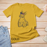 Scottish Terrier in Glasses Tee Shirt Raglan Baseball T-shirt