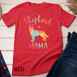 Shepherd Mama Colorful German Shepherd Gifts Dog Mom T-Shirt