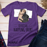 Sleeping Pug Lover Dog Official Napping Pug Lover T-Shirt