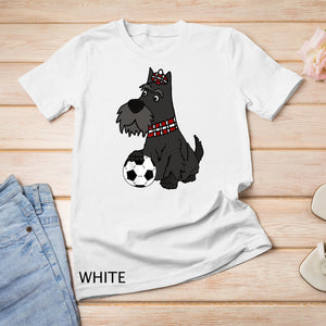 SmileteesPets Funny Scottish Terrier Playing Soccer T-shirt