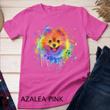 Splash Art Pomeranian Cute Doggie Gift Men Women Pomeranian Lover T-Shirt