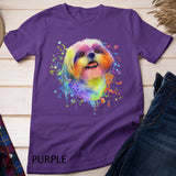 Splash Art Shih Tzu Cute Puppy Gift Men Women Shih Tzu Lover T-Shirt