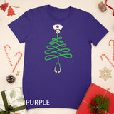 Stethoscope Christmas Tree Nurse Christmas Pajamas Xmas PJs T-Shirt