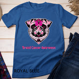 Sugar Pug Dog Breast Cancer Awareness Day Of The Dead Pug Lover T-Shirt