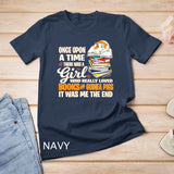 There Was A Girl Who Loved Books Guinea Pigs Book Lover Gift T-Shirt