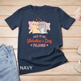 This is My Valentines Day Pajama Cat Valentine Couple T-Shirt