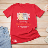 This is My Valentines Day Pajama Cat Valentine Couple T-Shirt