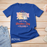 This is My Valentines Day Pajama Cat Valentine Couple T-Shirt