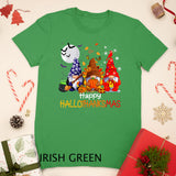 Three Gnomes Hallothanksmas Halloween Christmas Thanksgiving T-Shirt