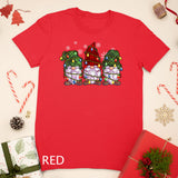 Three Gnomes Shirt Men Women Buffalo Plaid Red Christmas T-Shirt