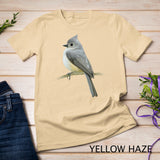 Tufted Titmouse Bird Long Sleeve Bird Lover T-Shirt