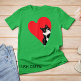 Tuxedo Cat Valentine Heart for Kitten and Animal Lovers T-Shirt