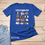 Types Of Guinea Pigs Owner Cool Animal Gift T-Shirt