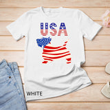 USA American Flag Patriotic Scottie Scottish Terrier Dog T-shirt
