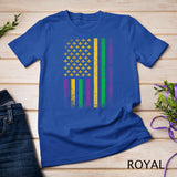 US Flag Mardi Gras T-Shirt