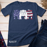 Unique English Bulldog Dog American Flag English Bulldog Lover T-Shirt
