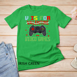 V Is For Video Games Funny Valentine Gamer Game Lover Gifts T-Shirt