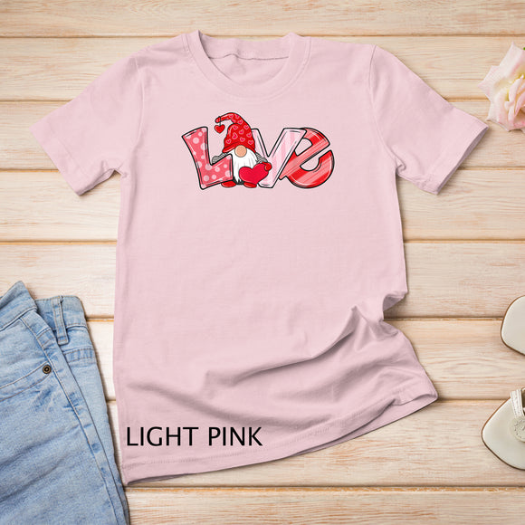 Valentine's Day Gnome Love Funny Gifts T-shirt