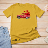 Valentines Day Shirts Women - Red Farmhouse Truck Gift T-Shirt