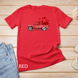 Valentines Day Shirts Women - Red Farmhouse Truck Gift T-Shirt
