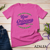 Vintage New Orleans Louisiana The Big Easy Color Text T-Shirt