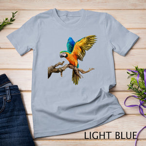 Vintage Parrot Love Cute Birds T-Shirt Gift women girls men T-Shirt