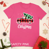 Vintage Style Farm Red Truck with Christmas Tree T-Shirt