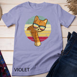 Vintage Style Orange Cat Sunglasses Tabby Cat Lover Gift T-Shirt