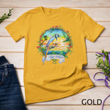 Vintage Tropical Sunset Beach Parrot Trip to Key West T-Shirt