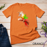 Watercolor Pineapple Green Cheek Conure parrot T-Shirt