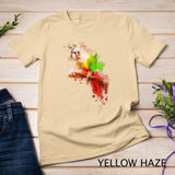 Watercolor Pineapple Green Cheek Conure parrot T-Shirt