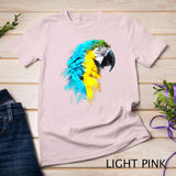 Watercolour colourful scarlet macaw parrot bird painting T-Shirt