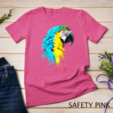 Watercolour colourful scarlet macaw parrot bird painting T-Shirt