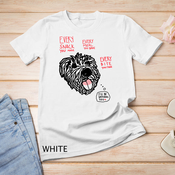 Womens Every Bite You Take Hungry Dog Lover Shirt Schnoodle doodle T-Shirt