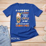 Womens Funny Coffee Guinea Pigs Woman T-shirt