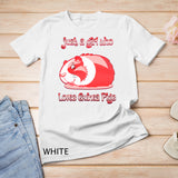 Womens Just A Girl Who Loves Guinea Pigs Gift for Guinea Pig Lovers T-Shirt