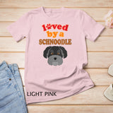 Womens Schnoodle Dog Poodle Schnauzer V-Neck T-Shirt