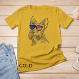 Womens Scottish Terrier in glasses Tee T Shirt Tshirt V-Neck T-Shirt