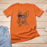 Womens Scottish Terrier in glasses Tee T Shirt Tshirt V-Neck T-Shirt