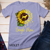 Womens Sunflower Beagle Mom Dog Lover Gift Beagles T-Shirt